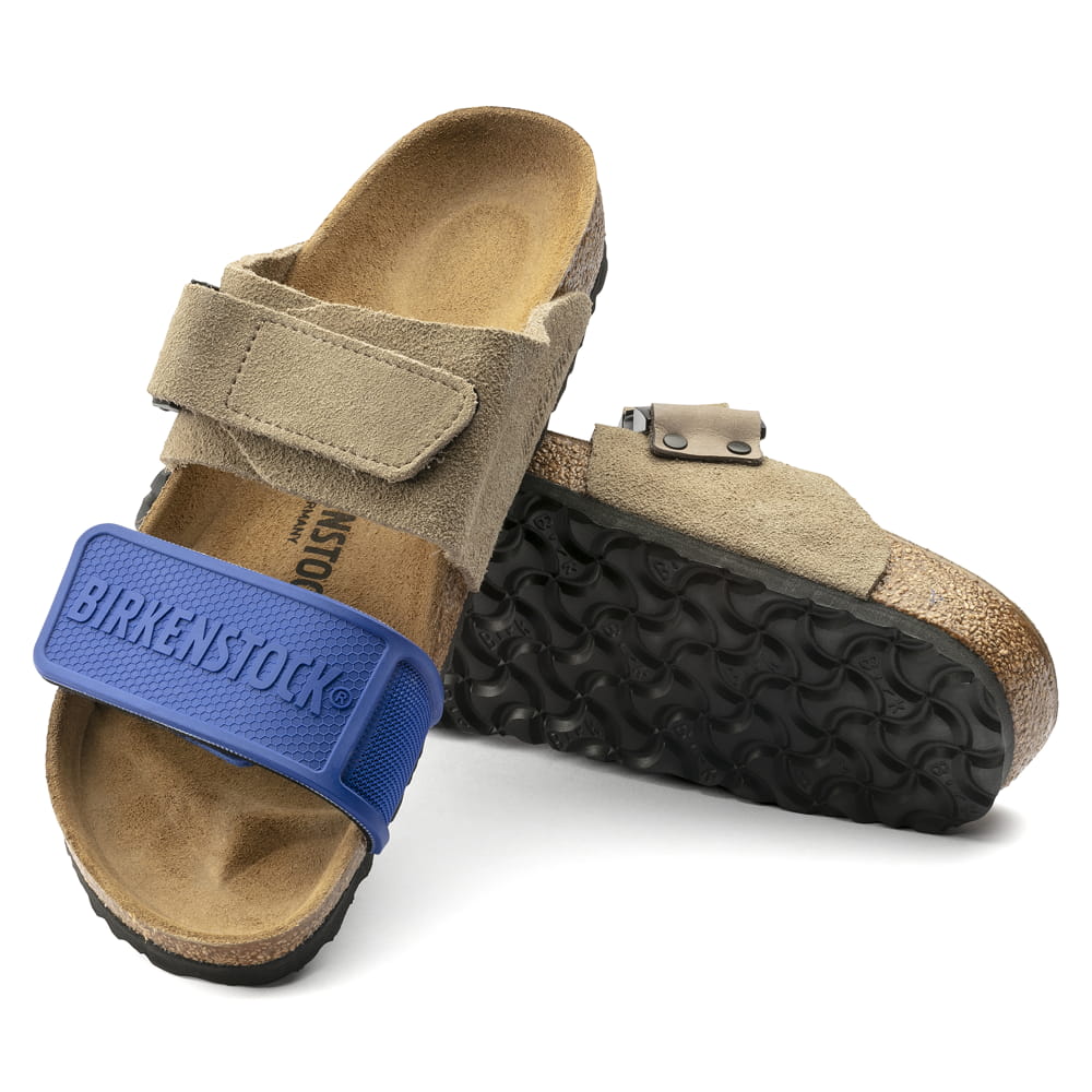 Birkenstock Rotterdam Suede Micro Fibre – Blue Blue/Ultra Blue/Taupe