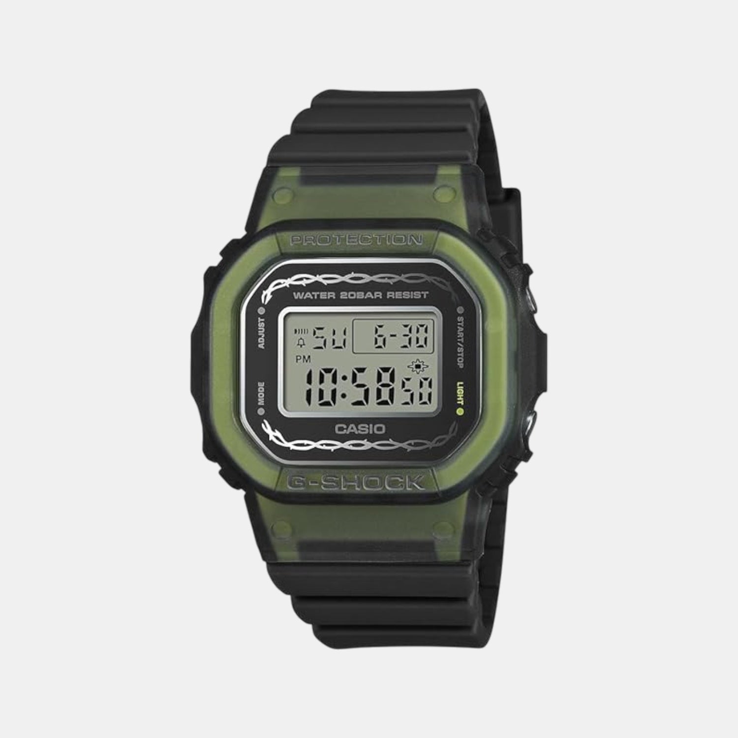 Casio G-Shock Women Quartz Black Dial Digital Resin Watch G1655