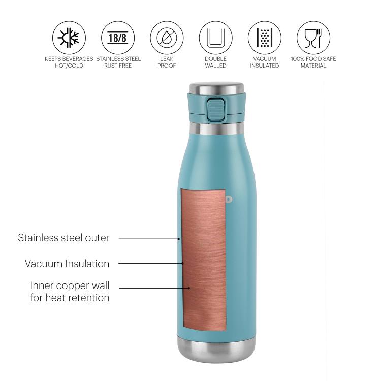 Cello Duro Jet Flask, Vacusteel Water Bottle - view 46