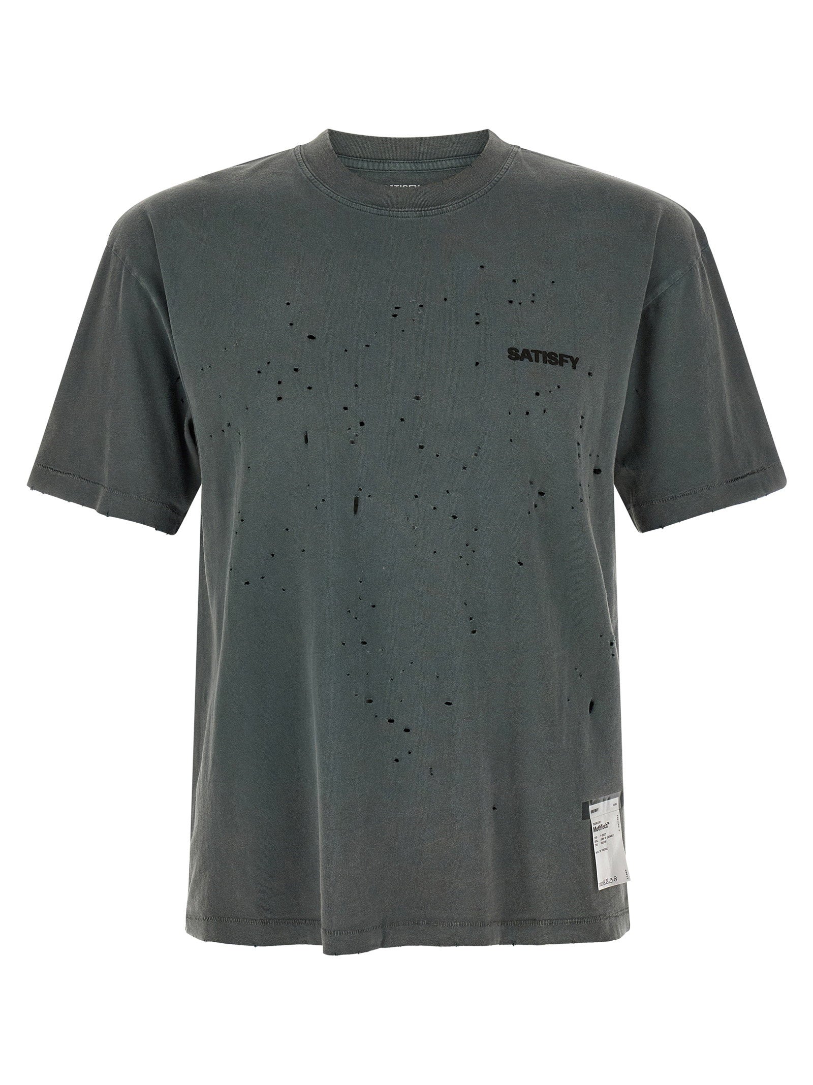 Satisfy T-shirt With Openwork Details – 100% cotton