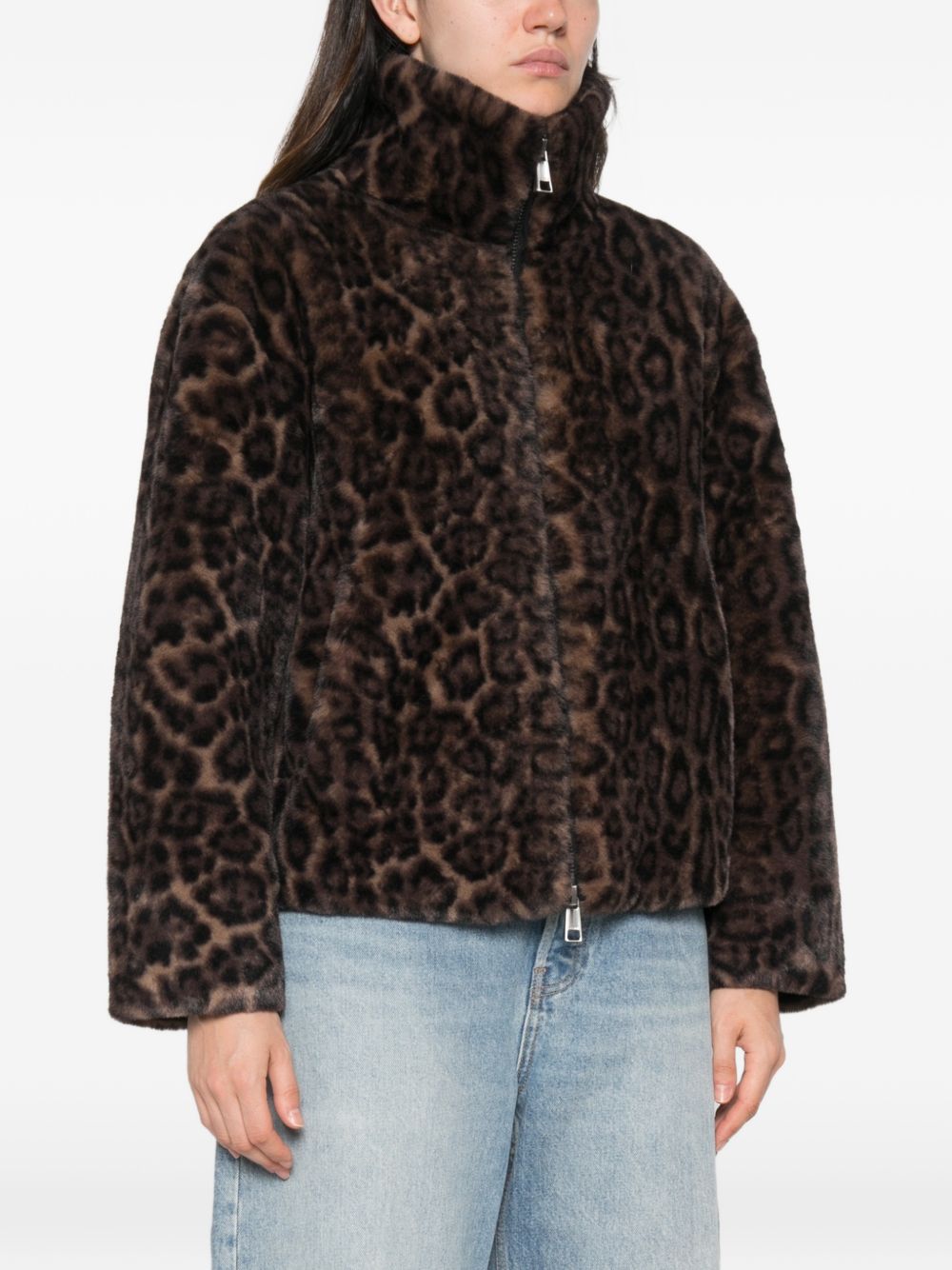 Apparis Leopard Faux-Fur Coat – 100% Recycled Polyester - view 2