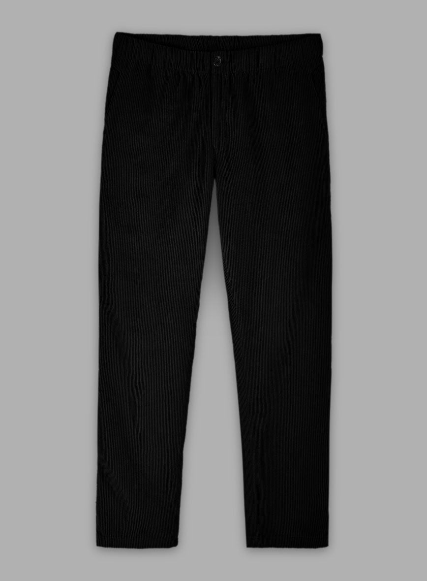 StudioSuits Black Stretch Pin Corduroy Easy Pants