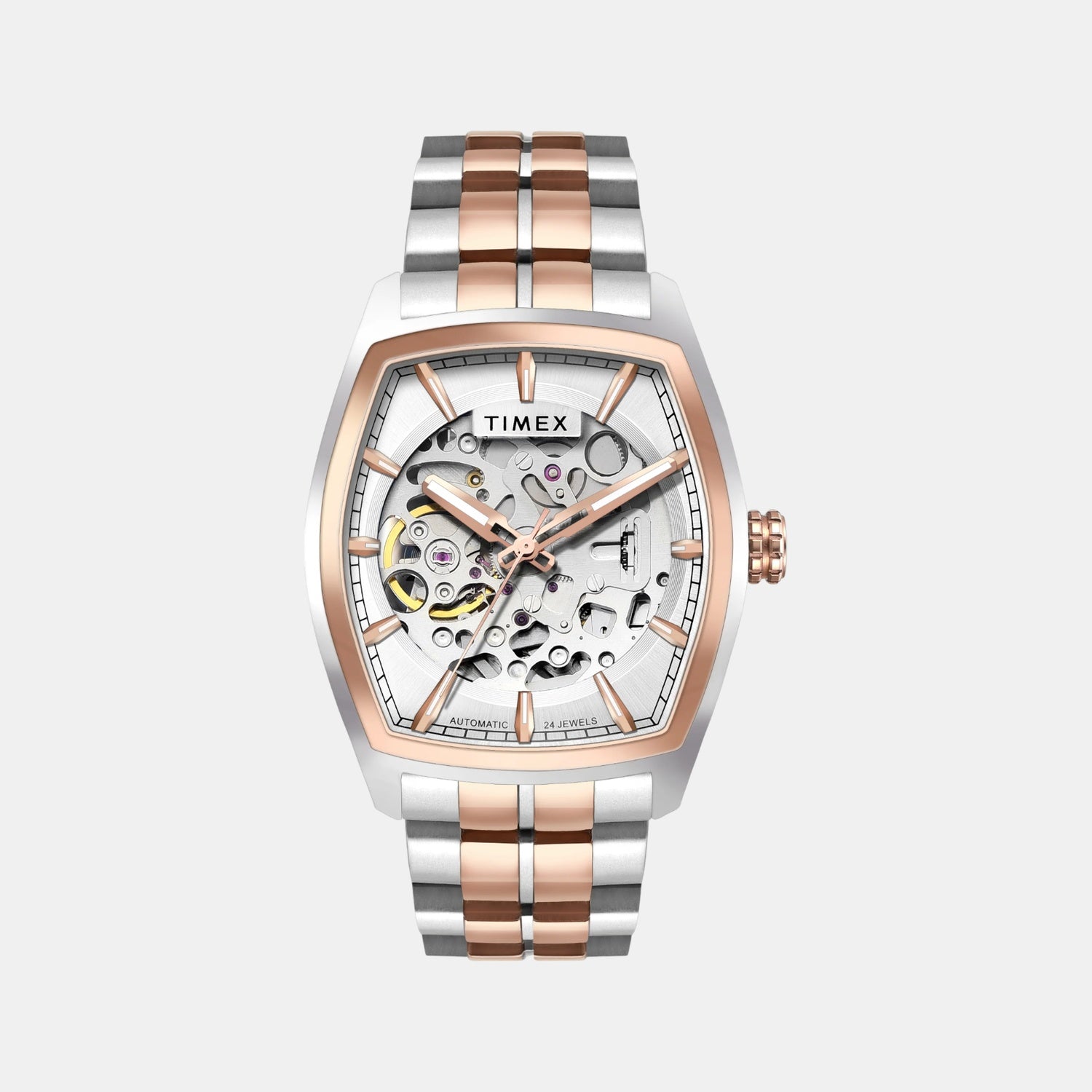 Timex Fashion Men Automatic Silver Dial Analog Stainless Steel Watch TWEG25903