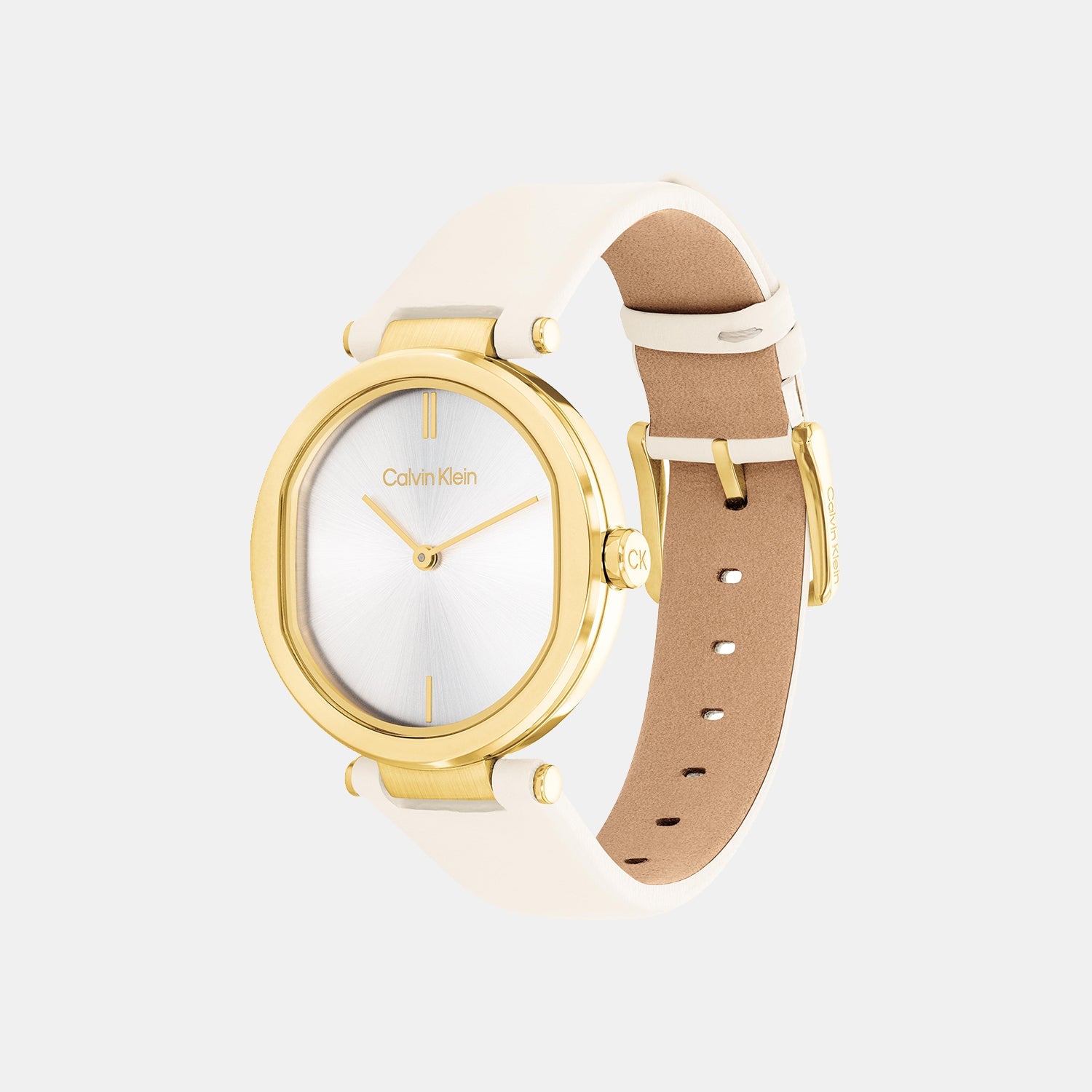 Calvin Klein Ck Sensation Women Quartz Silver Dial Analog Leather Watch 25200254 - view 2