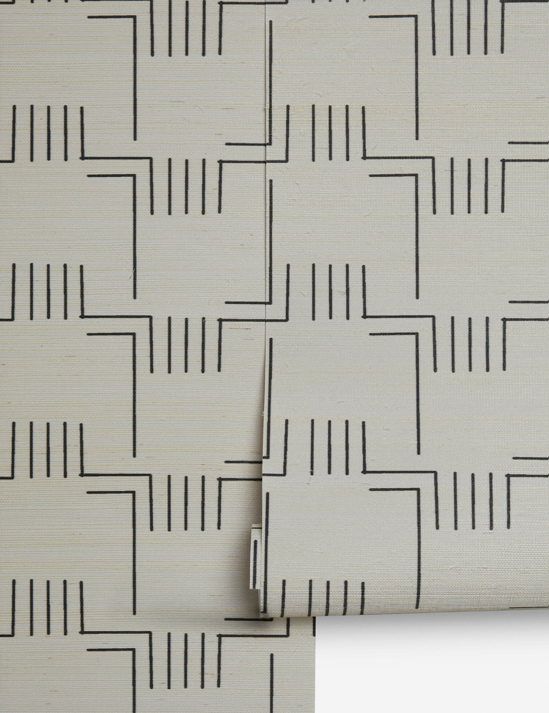 Lulu and Georgia Mesa Grasscloth Wallpaper by Élan Byrd