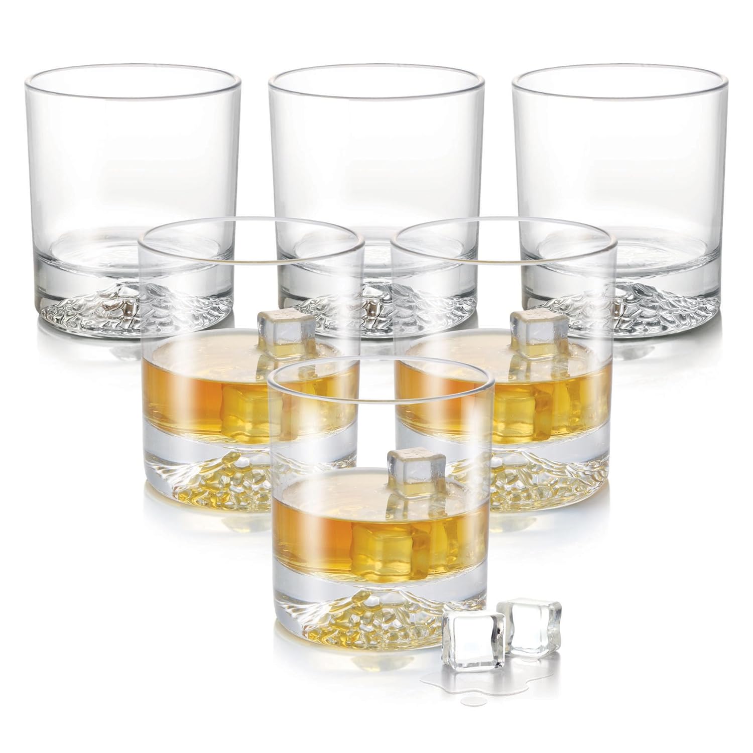3D Gabbro On The Rocks Glass Tumblers (Treo by Milton)