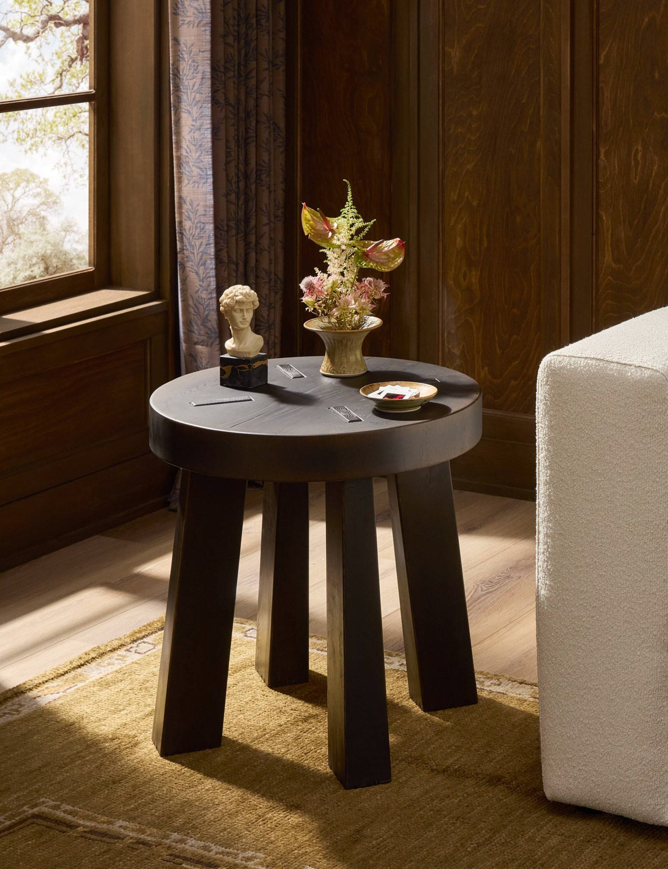 Lulu and Georgia Sadira Round Side Table by Amber Lewis x Four Hands - view 2