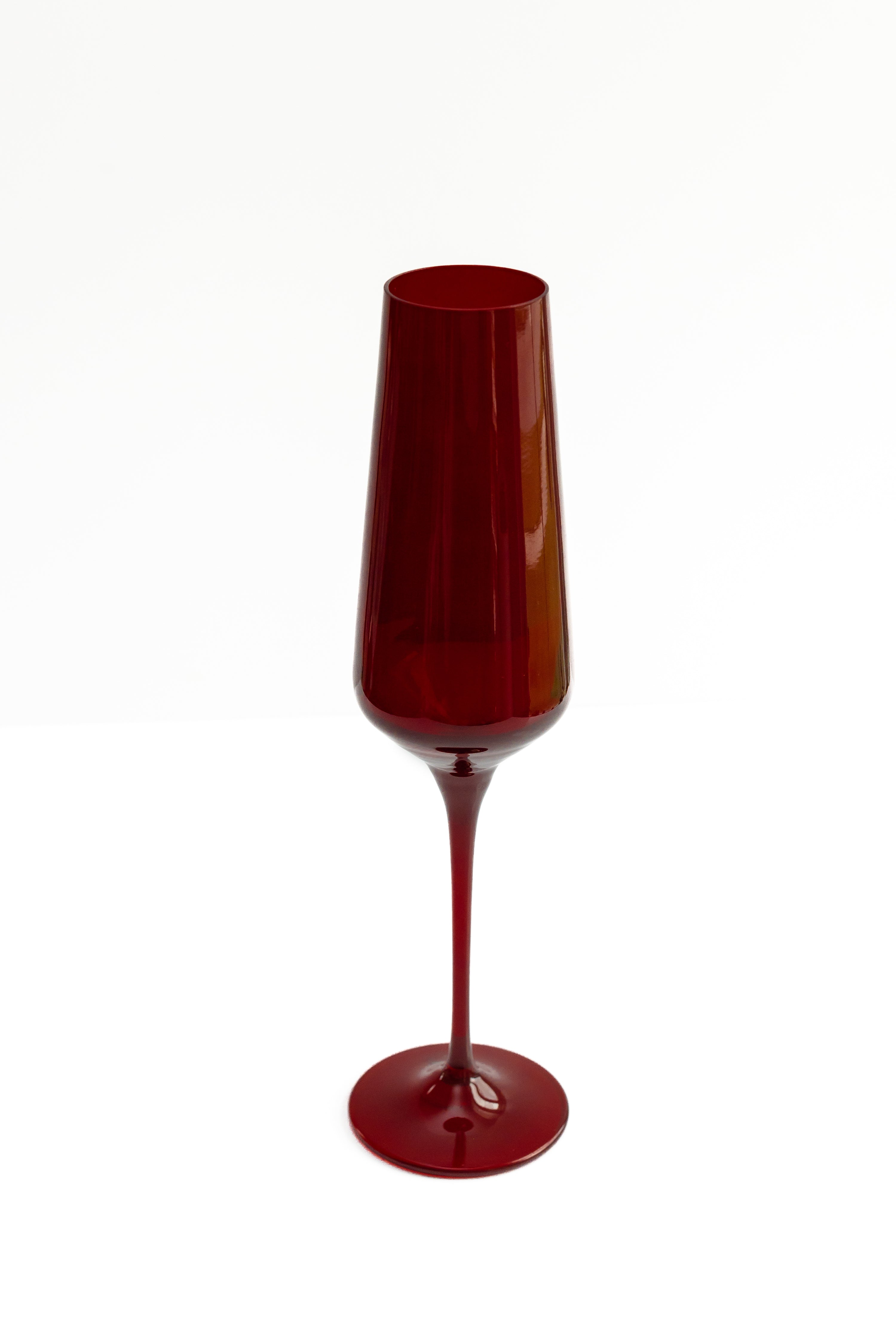 Estelle Colored Glass Estelle Colored Champagne Flute - Set of 2 {Red} - view 7