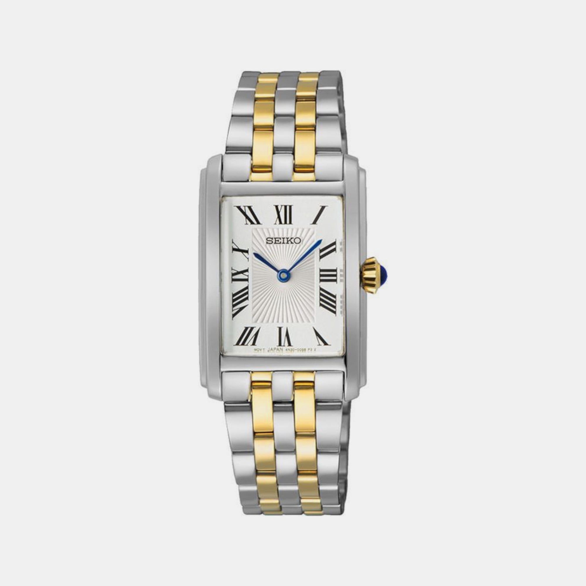 Seiko Dress Women Quartz White Dial Analog Stainless Steel Watch SWR087P1