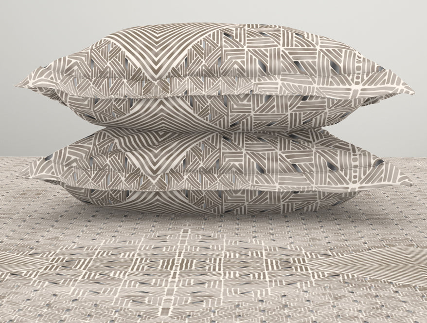 Spaces India Tonalelgence Geometric 100% Cotton Fitted King - Essentials by Spaces - view 5