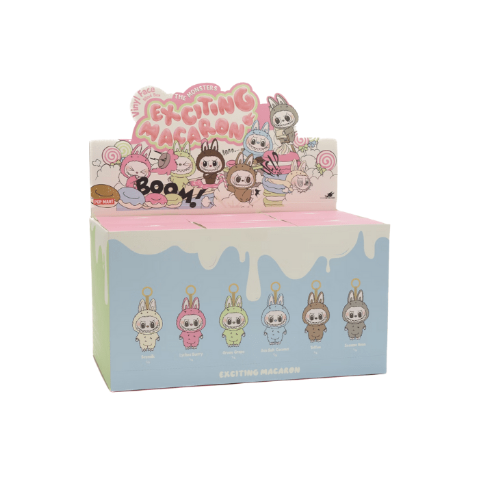HYPE ELIXIR Pop Mart Labubu The Monsters Exciting Macarons Vinyl Face Sealed Case (6 Blind Boxes)