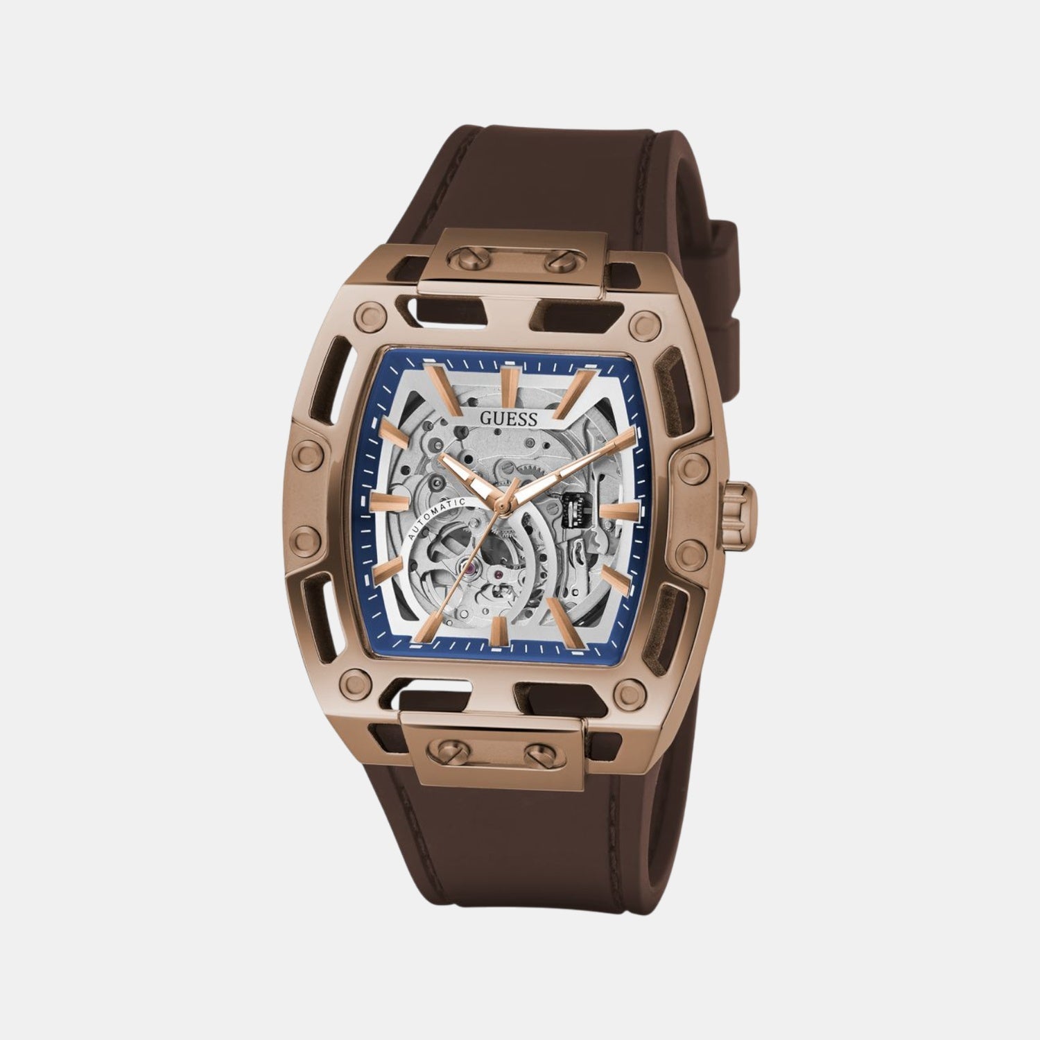 Guess Dress Men Automatic Silver Dial Analog Silicone Watch GW0980G3 - view 2