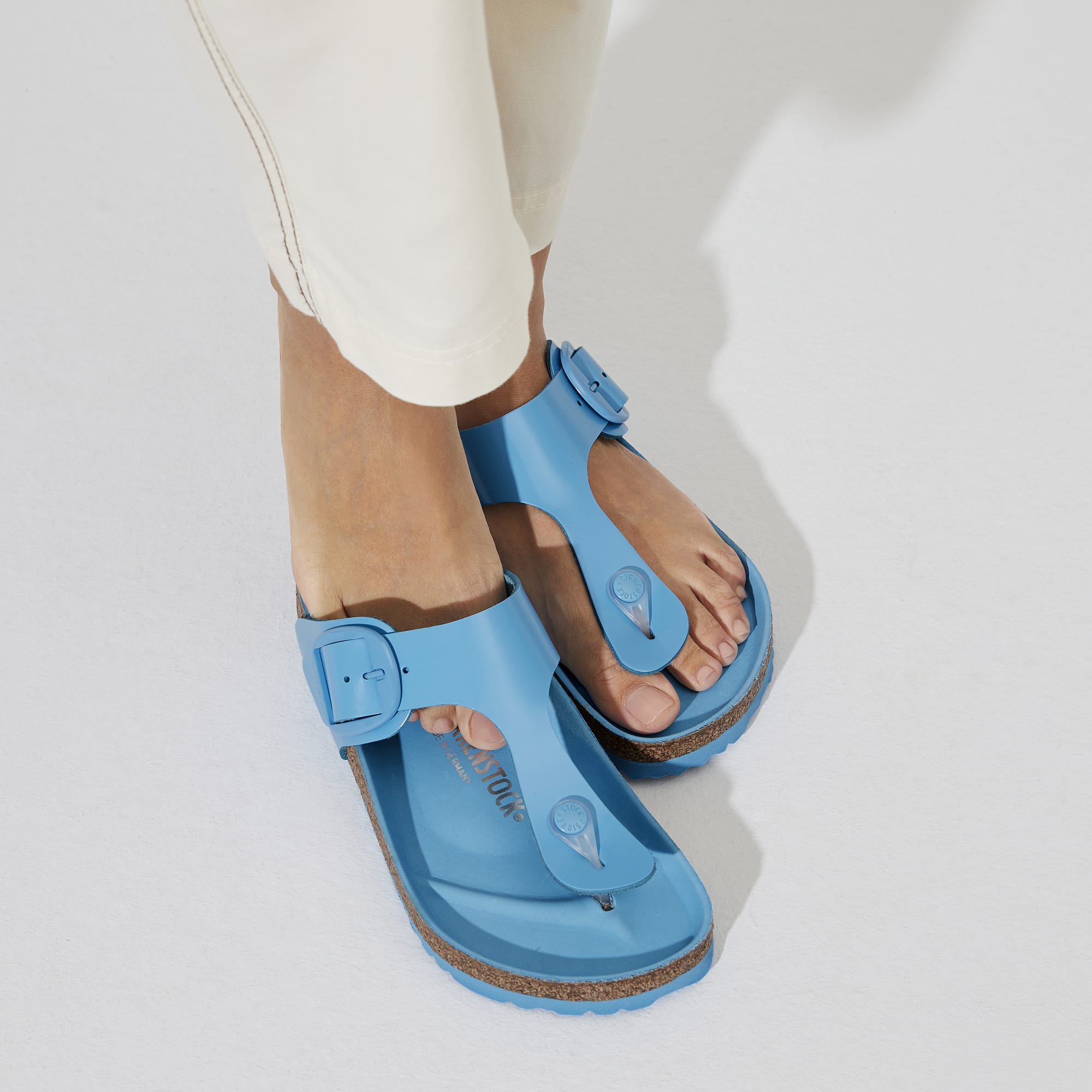 Birkenstock Gizeh Big Buckle Natural Leather Patent - view 7