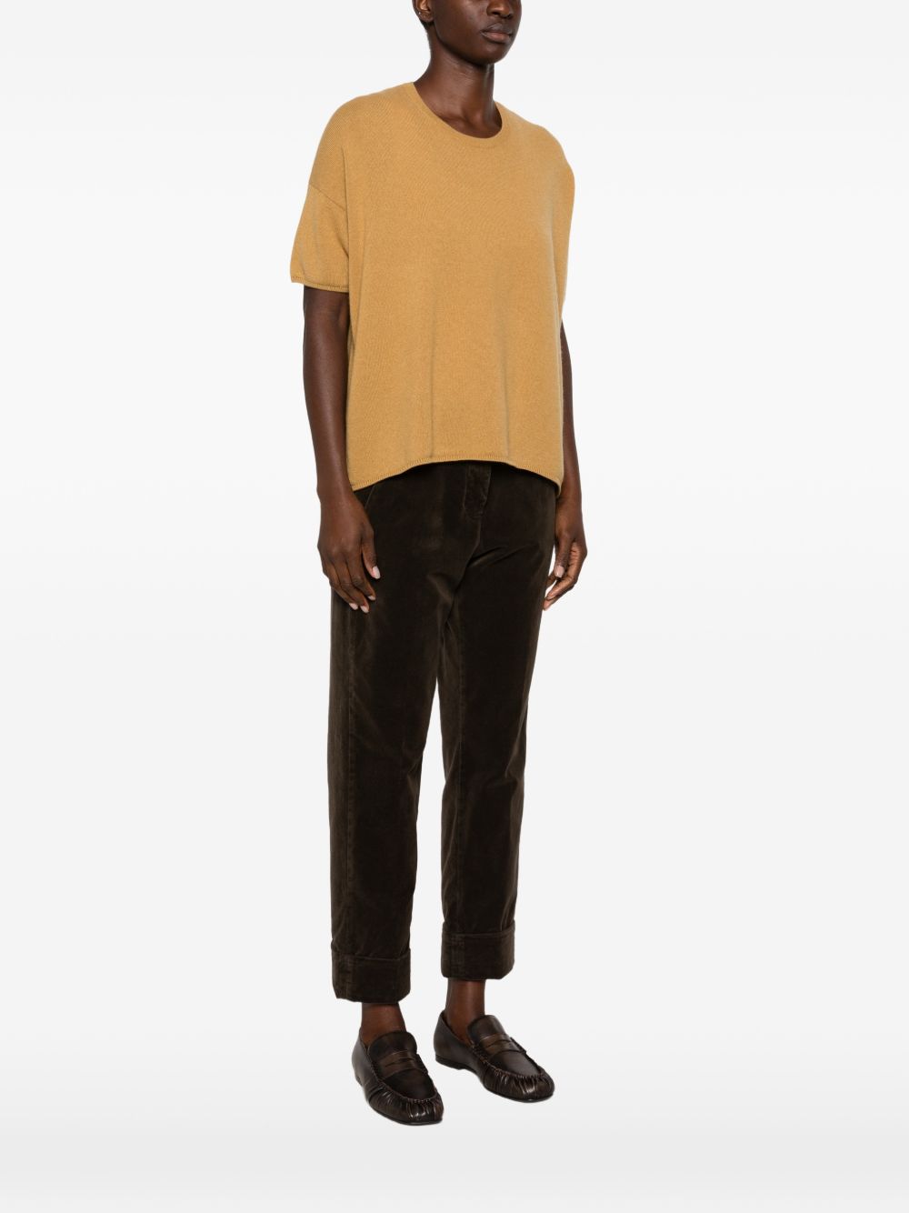 CT PLAGE Sweaters YELLOW – 100% Cashmere - view 2