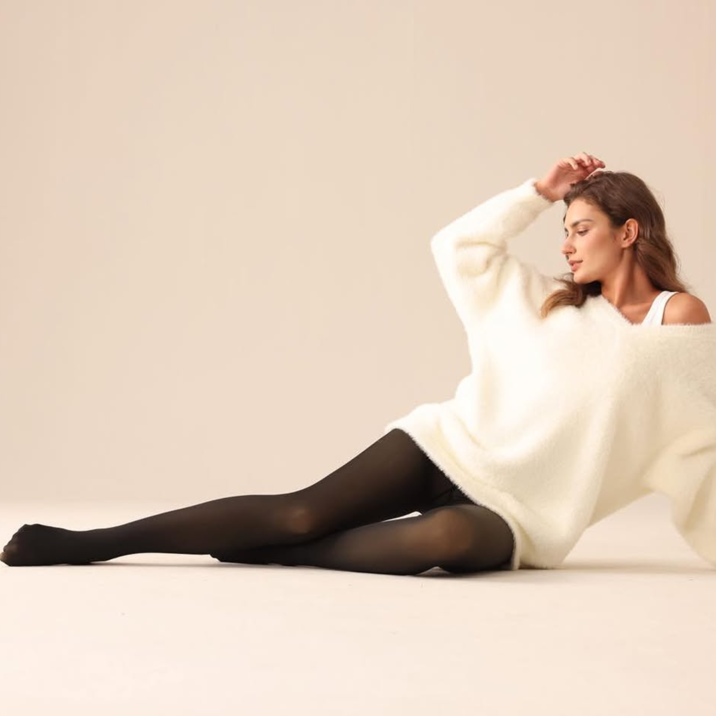 Cash on Delivery Available Upyogaa Fur Lined Sheer Translucent Stockings | Upgraded - view 2