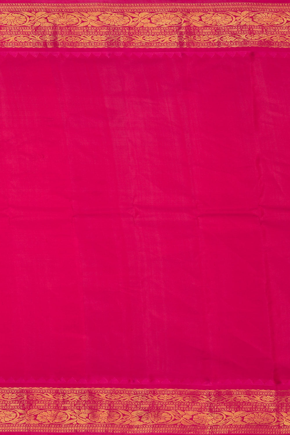 Kalanjali Gadwal Cotton Silk Peacock Blue Saree - view 4