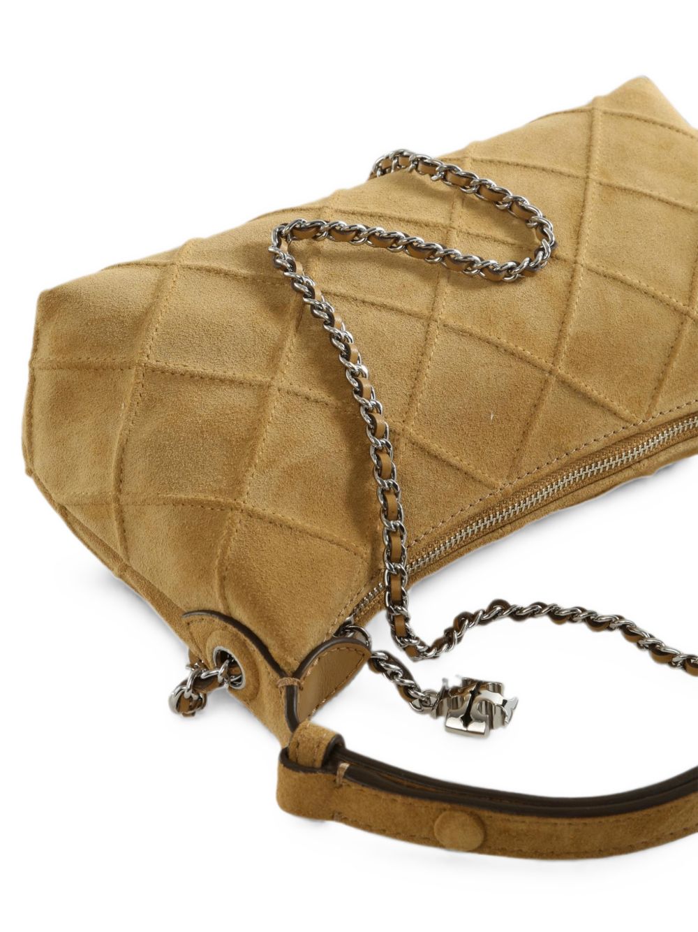 Tory Burch Fleming Quilted Suede Bag - view 2