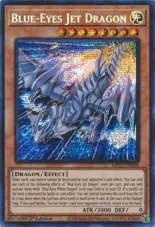 Yu-Gi-Oh! Blue-Eyes Jet Dragon - MP23-EN004 - Prismatic Secret Rare - 1st Edition