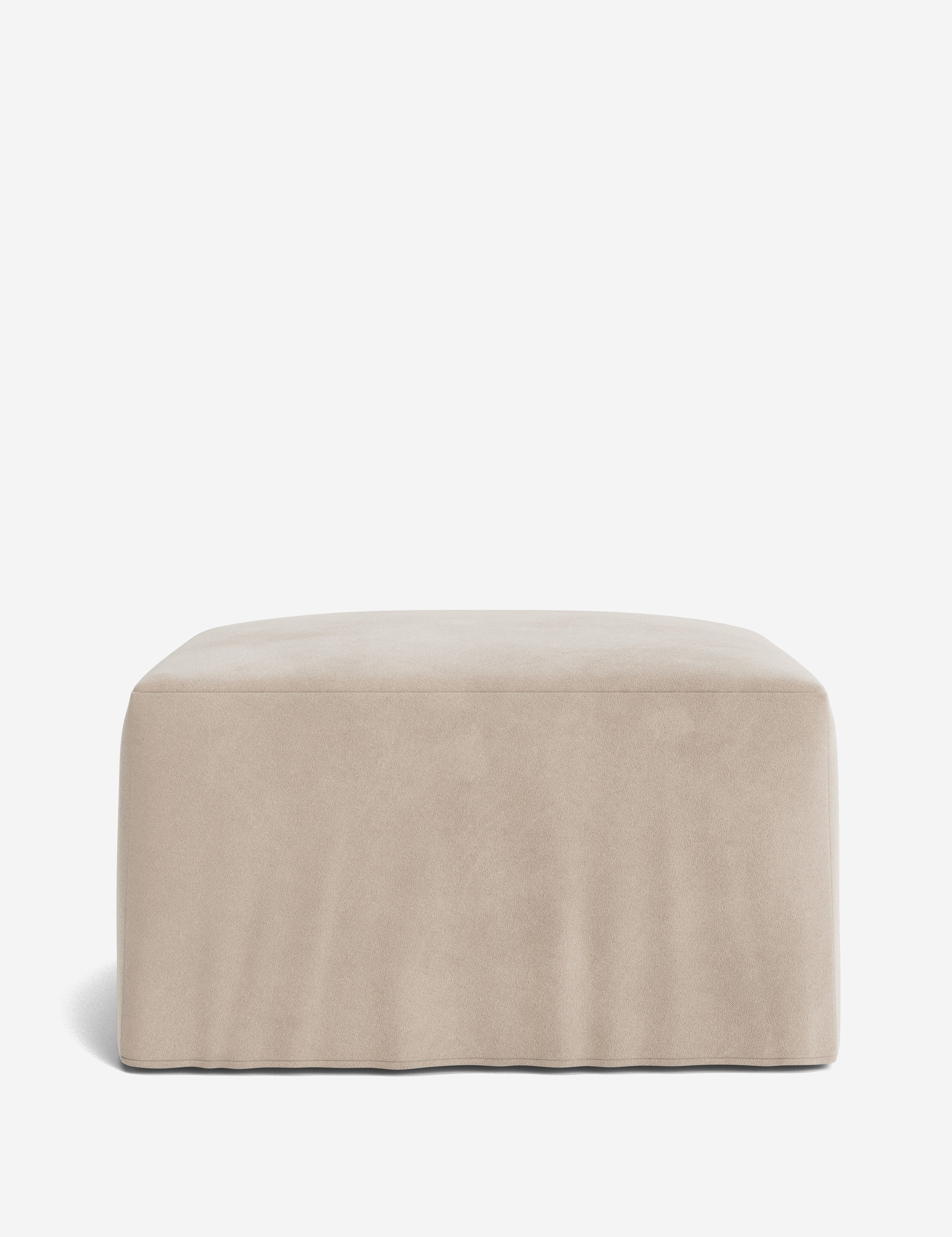 Lulu and Georgia Portola Slipcover Ottoman - view 22