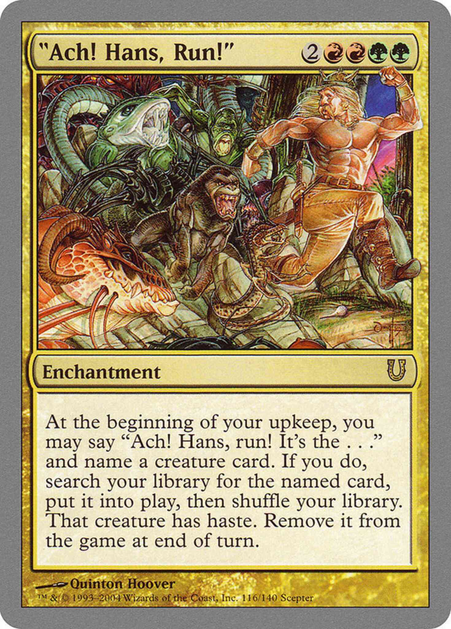 Ach hans run – Magic "Ach! Hans, Run!" [116] [Unhinged] [Non-Foil]