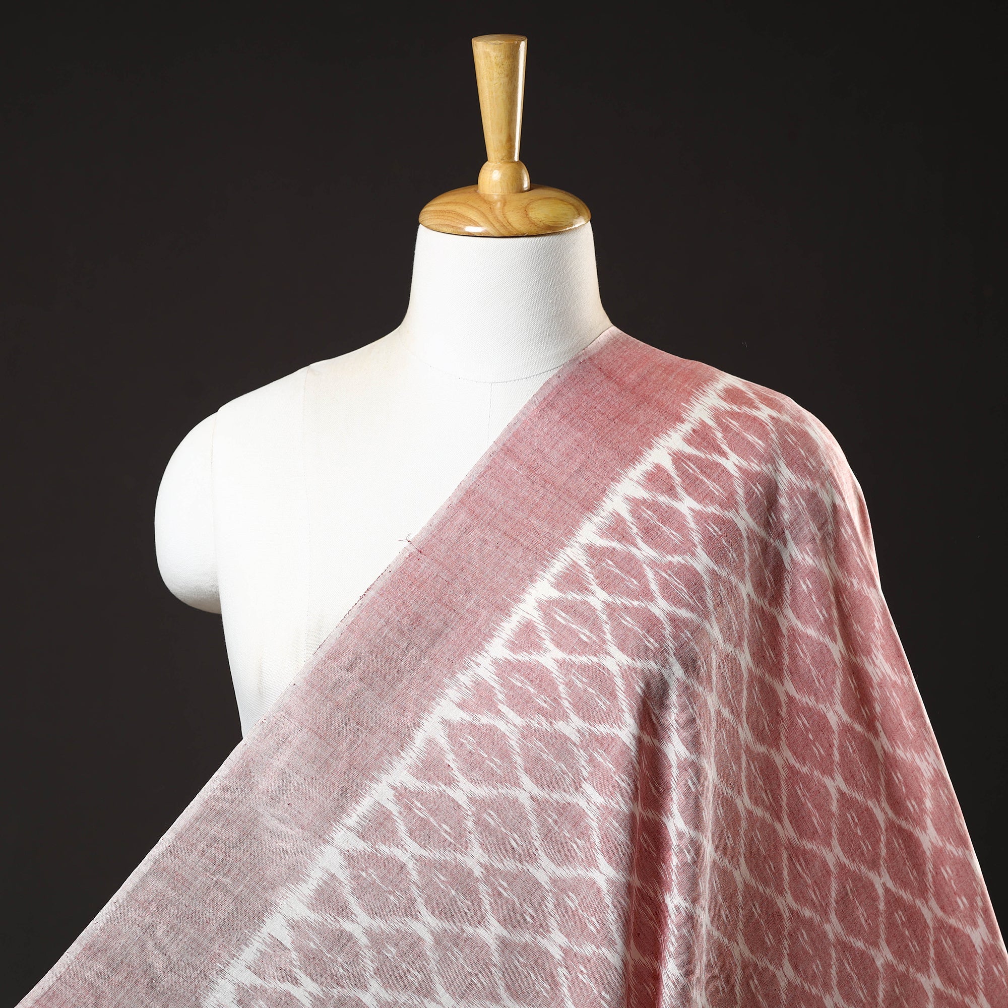ASHOKA ASSEMBLE - CELEBRATING CRAFTS OF ODISHA Brown - Maniabandha Ikat Weave Handloom Cotton Fabric 12