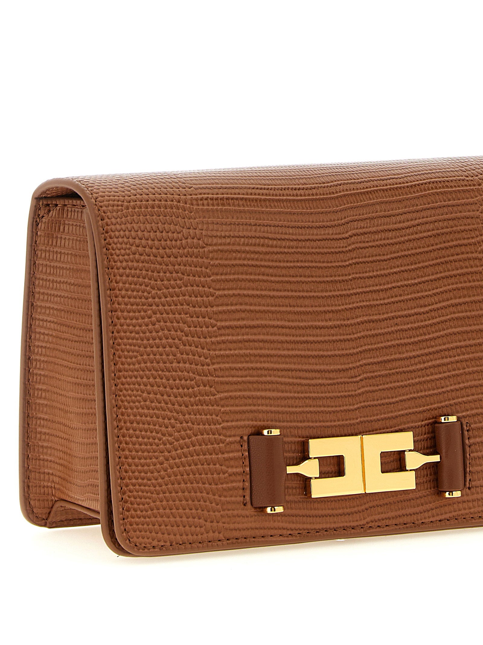 Elisabetta Franchi Lizard Print Crossbody Bag - view 3