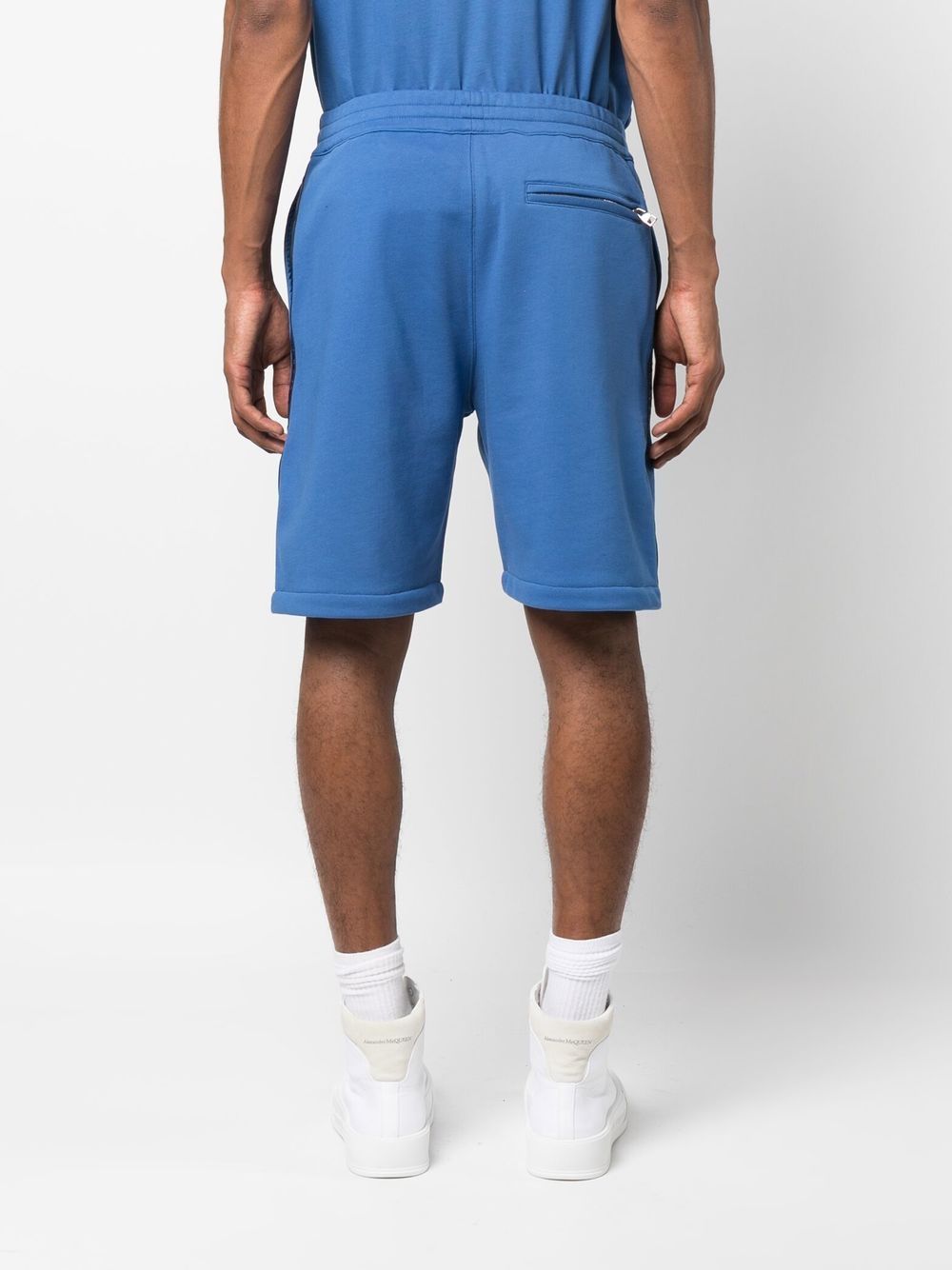 Alexander McQueen logo-tape jersey shorts - view 5