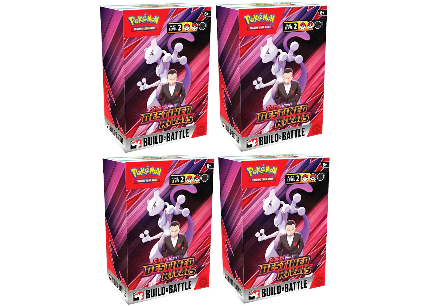 Scarlet violet destined – 2025 Pokémon Scarlet & Violet Destined Rivals Build & Battle Box 4x Lot