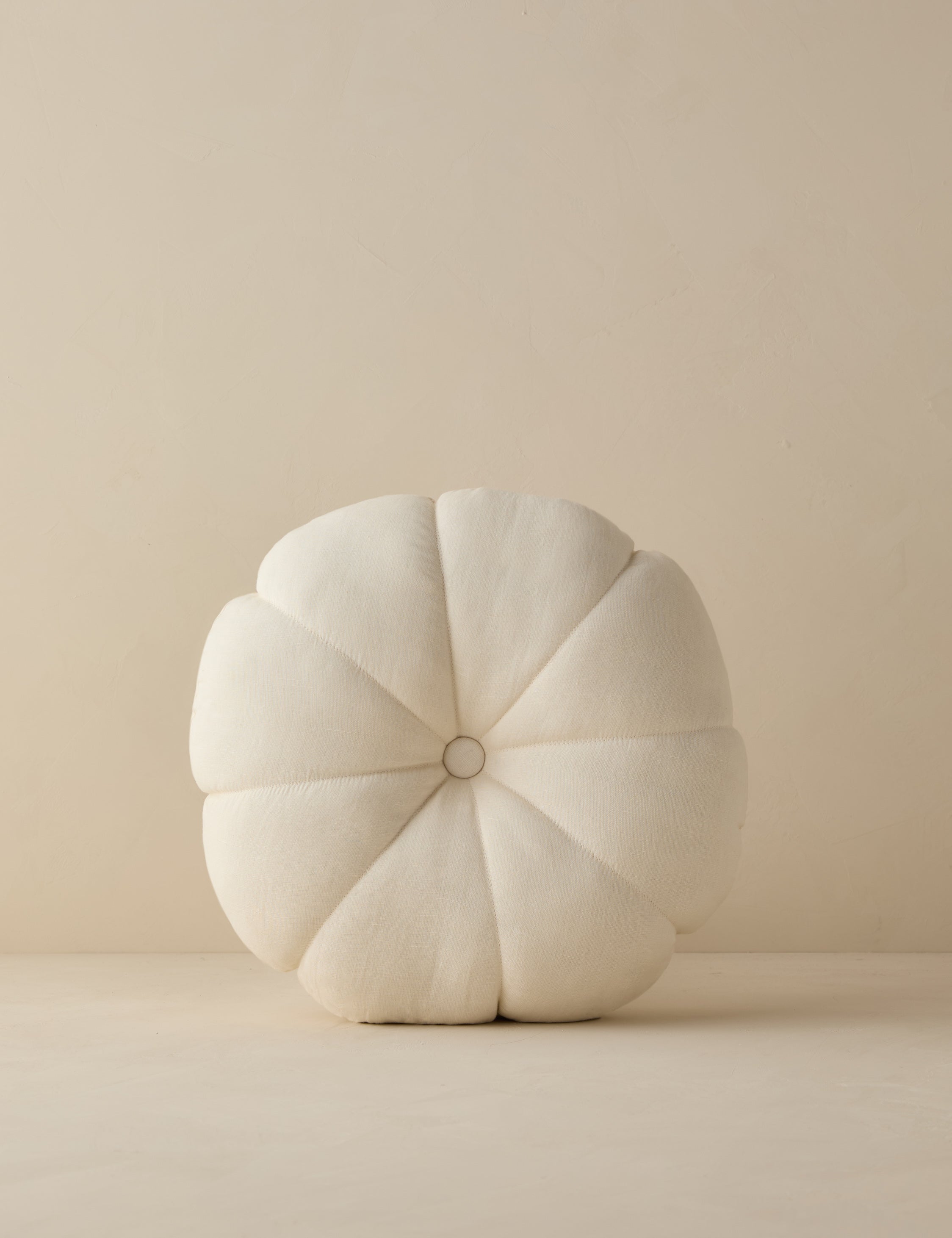 Lulu and Georgia Padou Linen Cotton Round Pillow