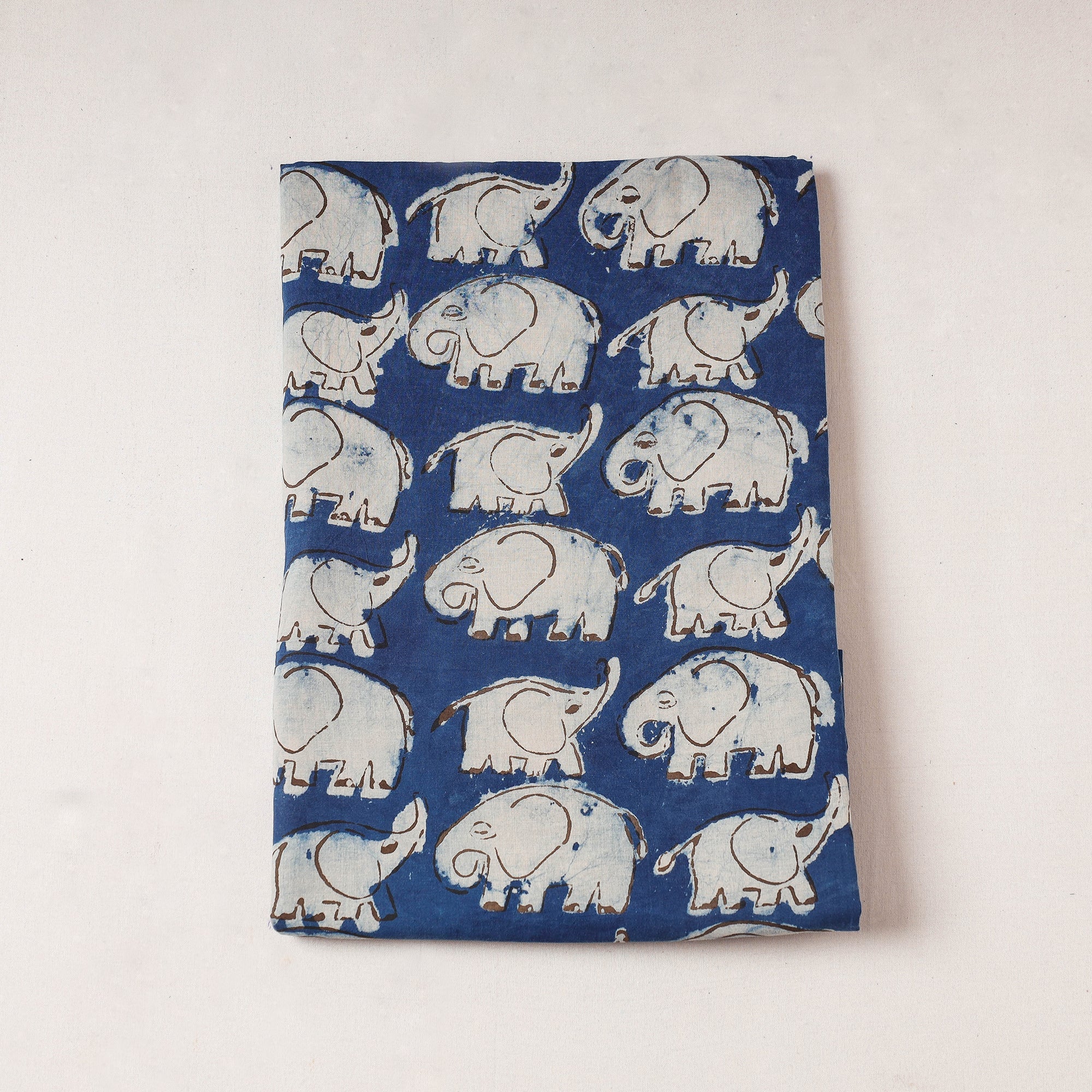 BINDAAS UNLIMITED Blue - Bindaas Block Printing Natural Dyed Cotton Precut Fabric