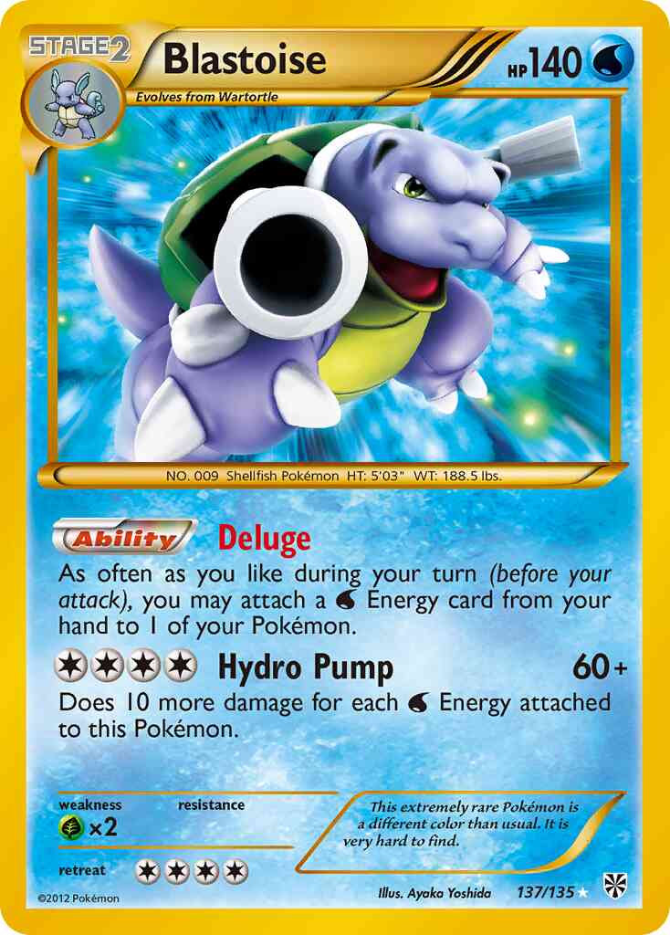 Rare holo bw8-137 – Pokémon Blastoise - 137/135 - Rare Holo [bw8-137] [Holo]