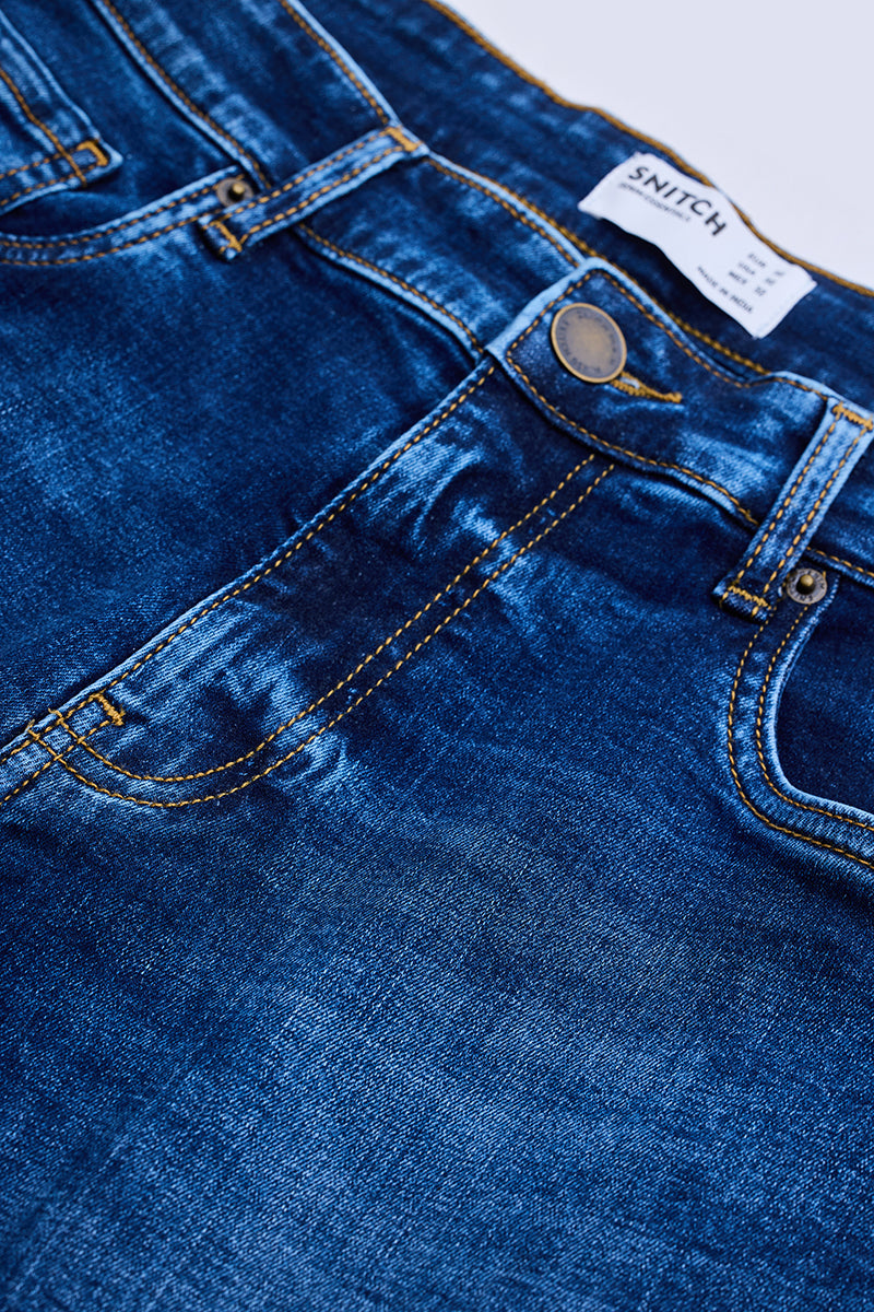 SNITCH Navy Skinny Fit Jeans - view 2