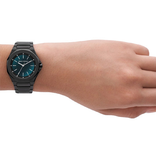 Armani Exchange Andrea Black & Blue Dial Women 34mm - view 2