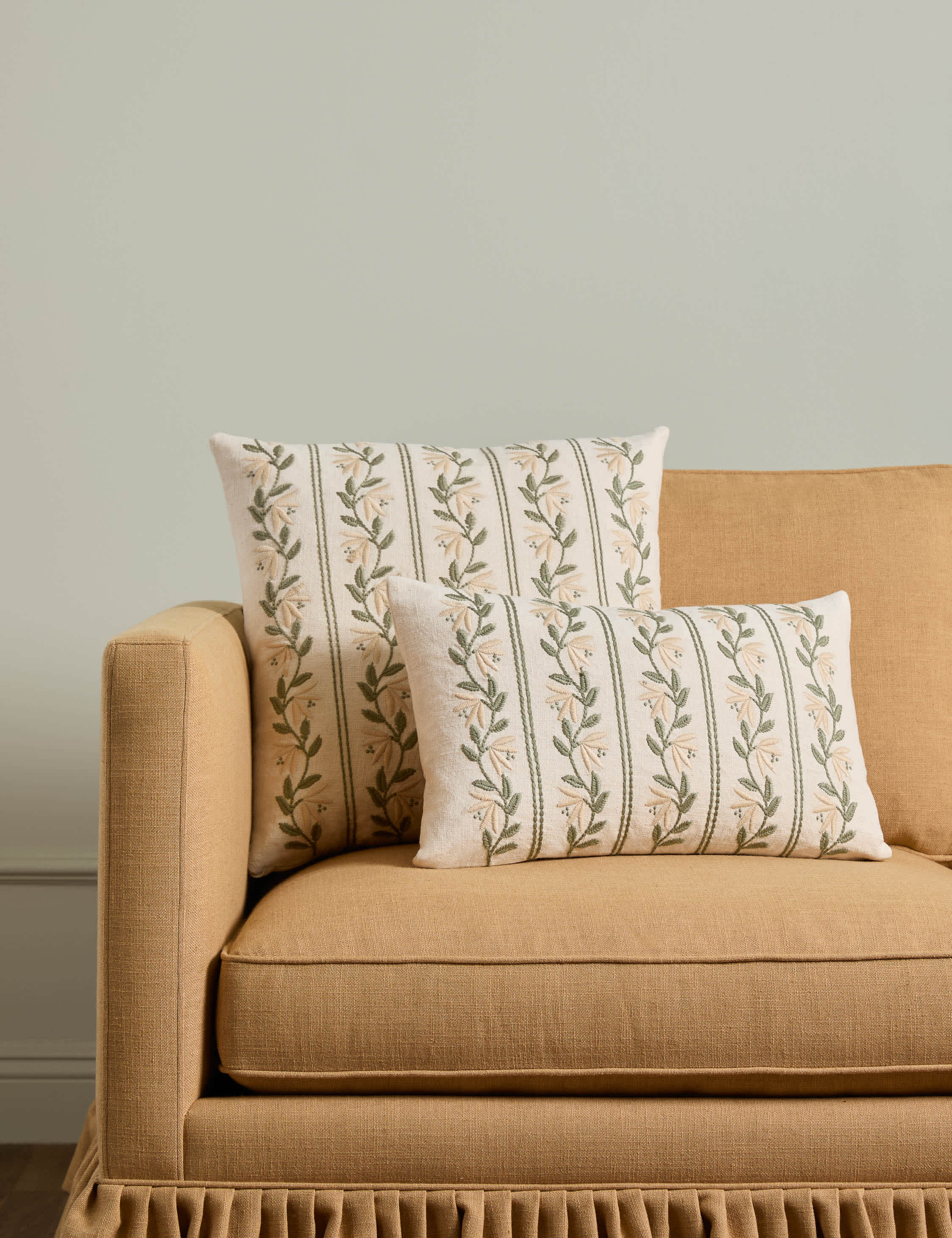 Lulu and Georgia Tremaine Embroidered Pillow - view 2
