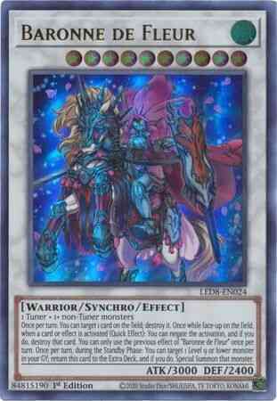 Yu-Gi-Oh! Baronne de Fleur - LED8-EN024 - Ultra Rare - 1st Edition