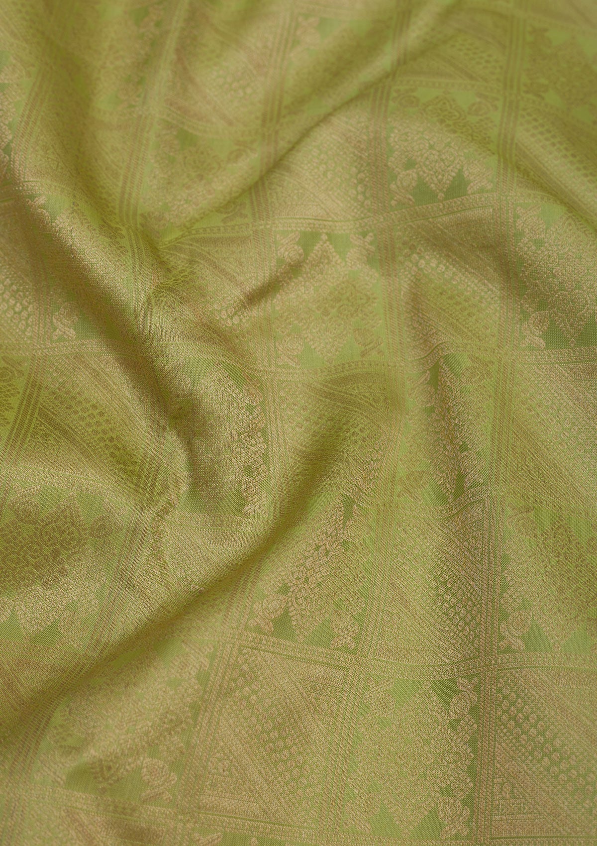Koskii Pista Green Zariwork Pure Silk Saree – Women's - view 2