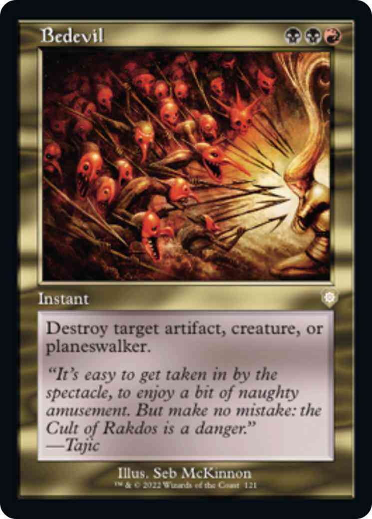 Bedevil 121 retro – Magic Bedevil [121] [Retro Frame] [The Brothers' War: Commander] [Non-Foil]