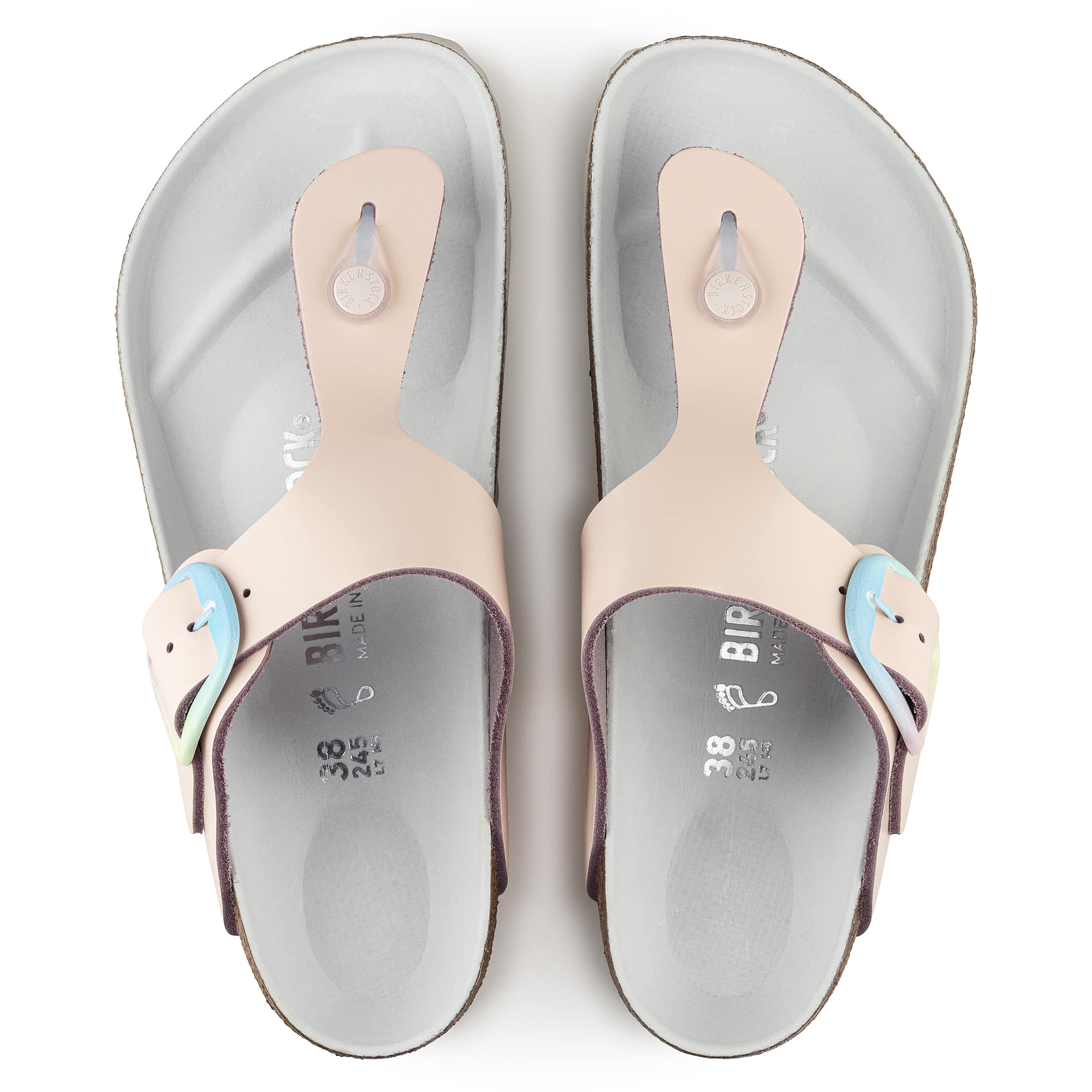 Birkenstock Gizeh Big Buckle Natural Leather – Pink Pink/Light Rose - view 2