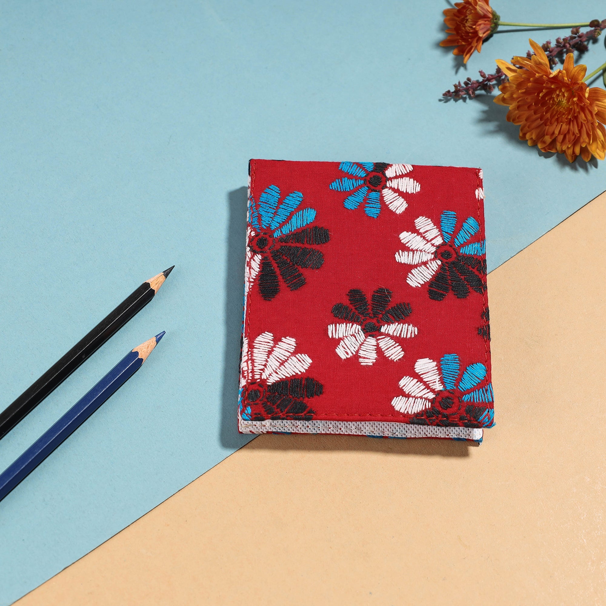 ASALKAAR Bengal Kantha Work Handcrafted Notepad (5 x 4 in)