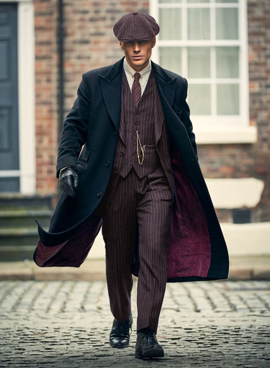 StudioSuits Thomas Shelby Peaky Blinders Wine Wool Suit - view 2
