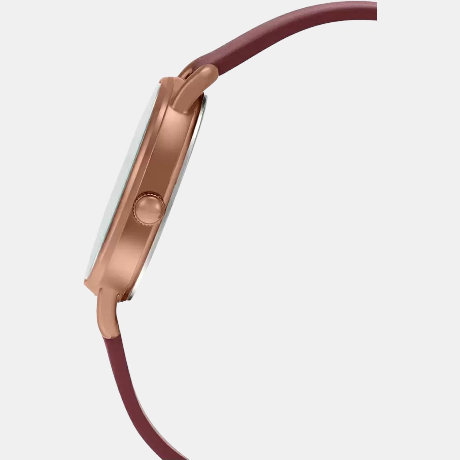 Casio Enticer Women Quartz Rose Gold Dial Analog Leather Watch A1806 - view 3