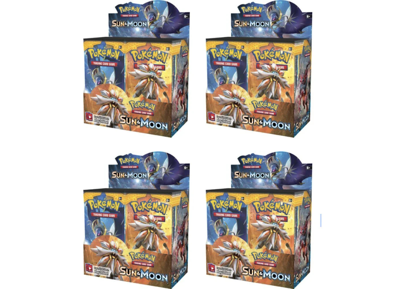 Pokémon 2017 Pokemon Sun & Moon Booster Box 4X Lot