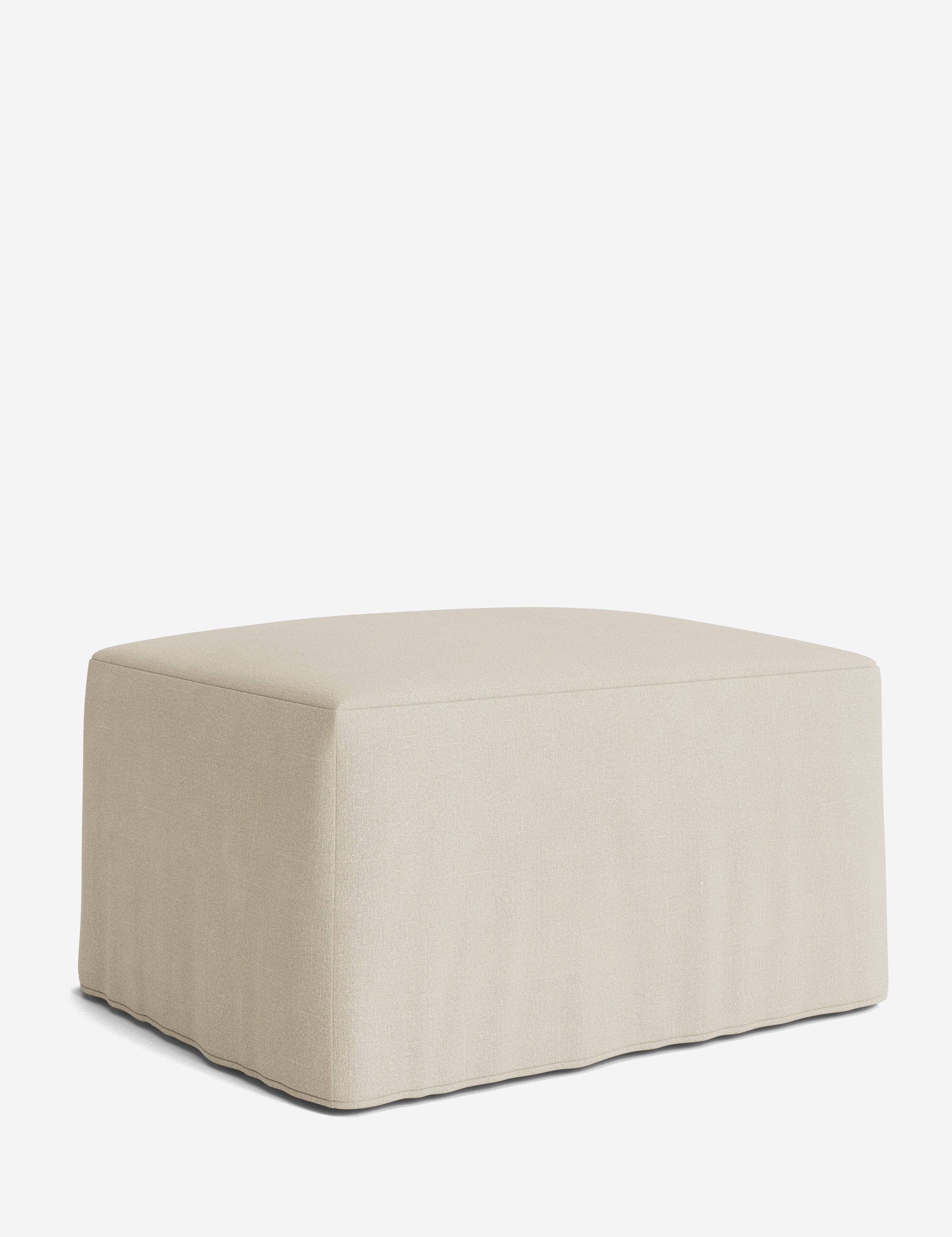 Lulu and Georgia Portola Slipcover Ottoman - view 176