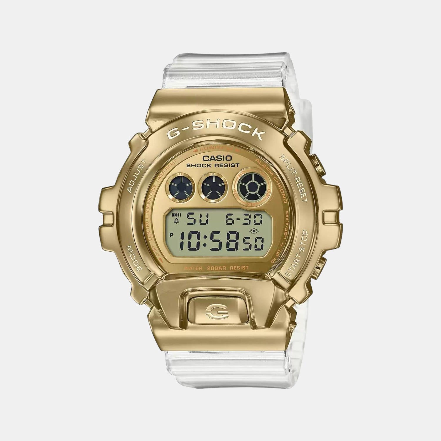 Casio G-Shock Men Quartz Gold Dial Analog-Digital Resin Watch G1145