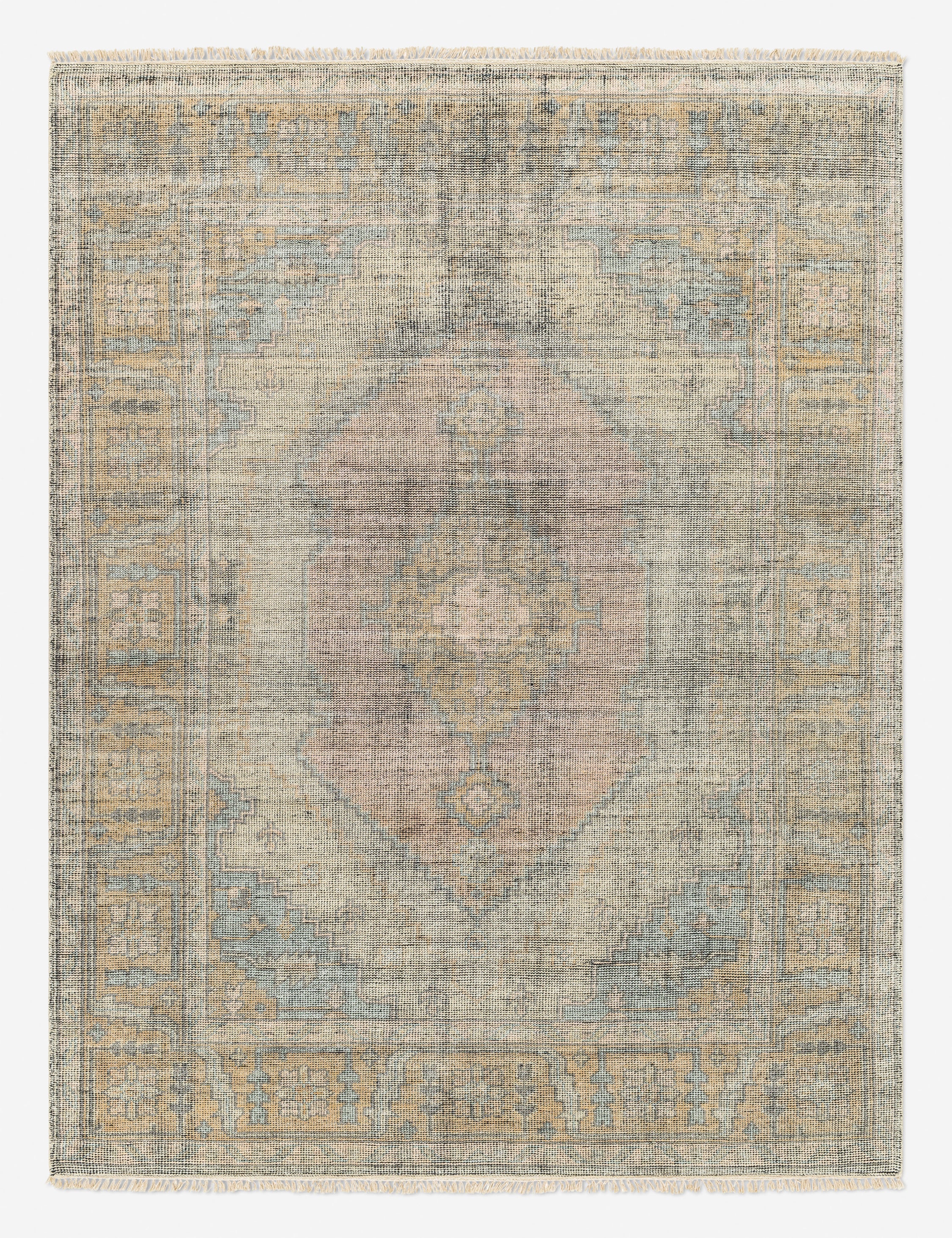 Lulu and Georgia Kabir Hand-Knotted Wool-Blend Rug