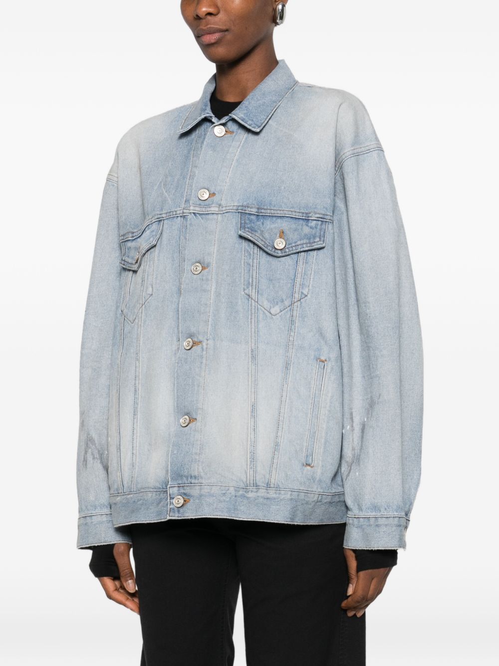 Balenciaga oversized denim cotton jacket – Cotton 100% - view 2
