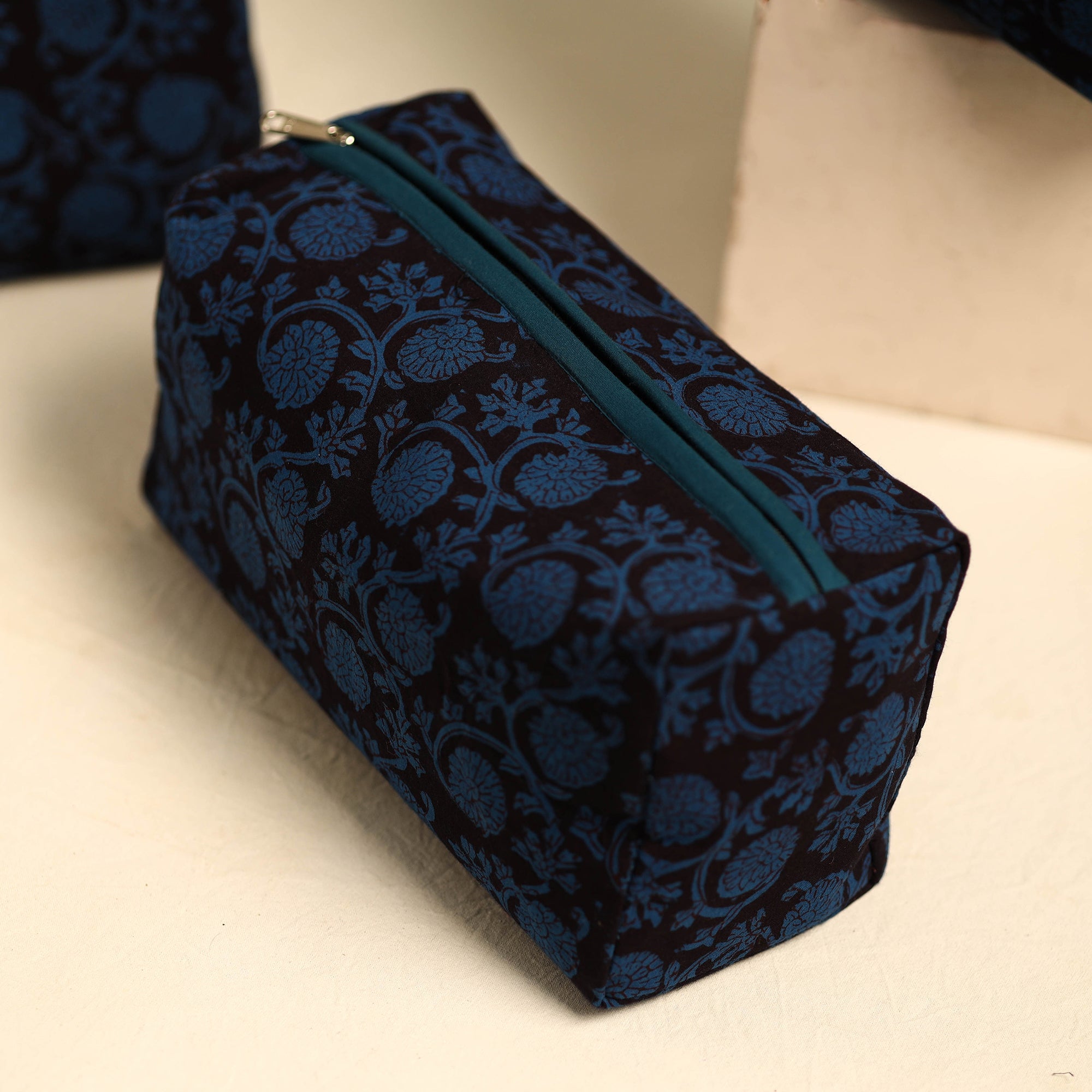 NOORI BAZAR Black - Handmade Cotton Toiletry Bags (Set of 3) 18 - view 2