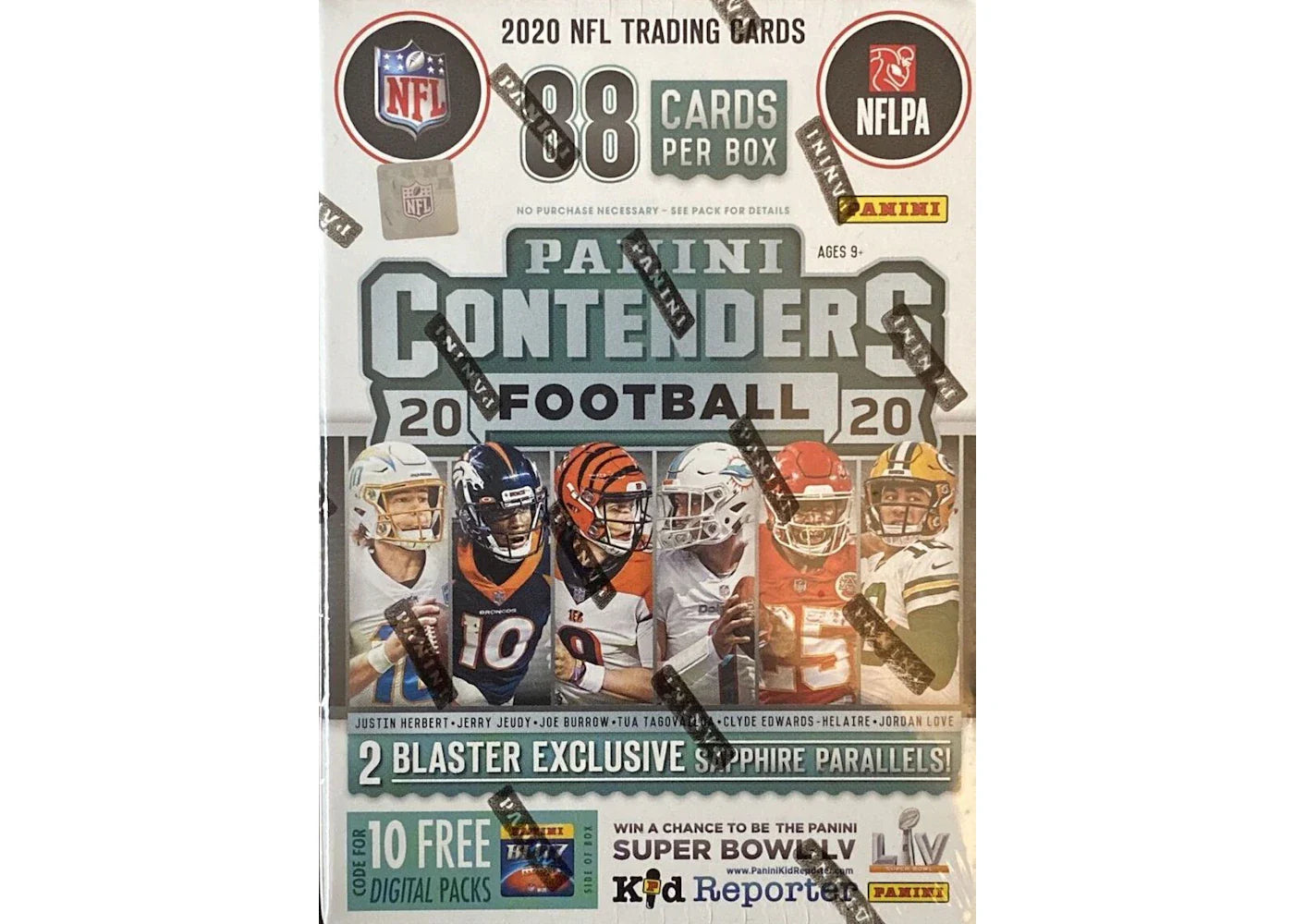 2020 Panini Contenders Football Fanatics Blaster Box 88 Cards