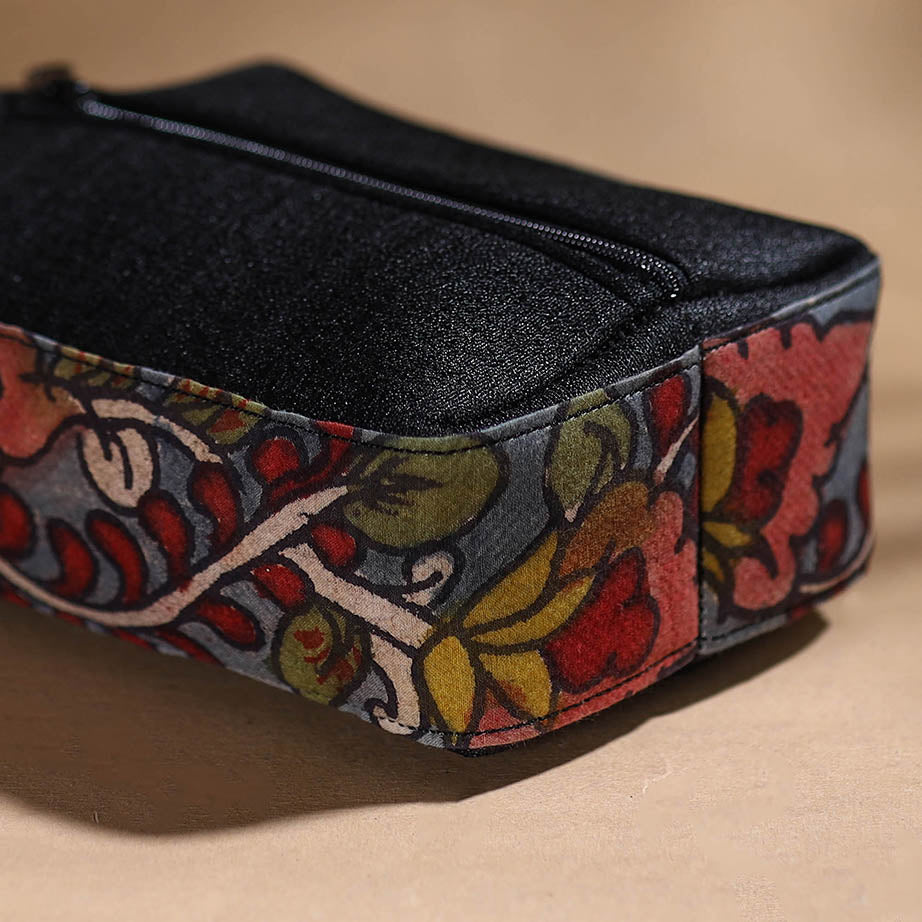 DWARAKA PLUS Black - Handpainted Kalamkari Multipurpose Cosmetic/Toiletry Bag 43 - view 3