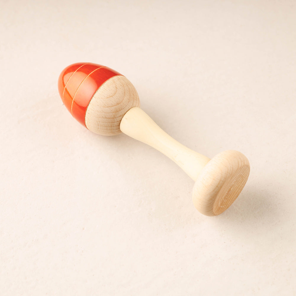 CHANNAPATNA TOYS Egg Rattle - Channapatna Handmade Wooden Toy
